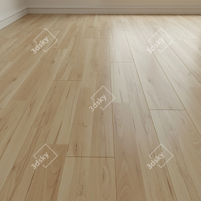 Beech Serina Laminate: High-Res Textures. Easy Installation. 3D model image 1