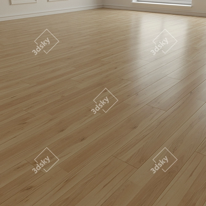 Beech Serina Laminate: High-Res Textures. Easy Installation. 3D model image 2