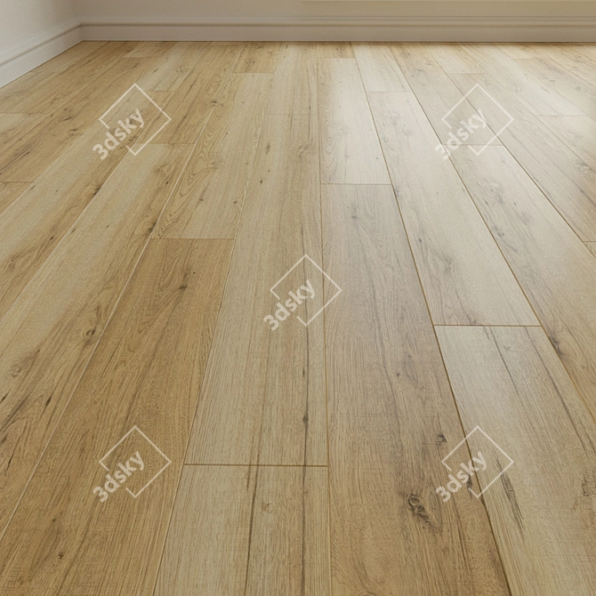 Hickory Oregon Laminate Flooring 3D model image 1