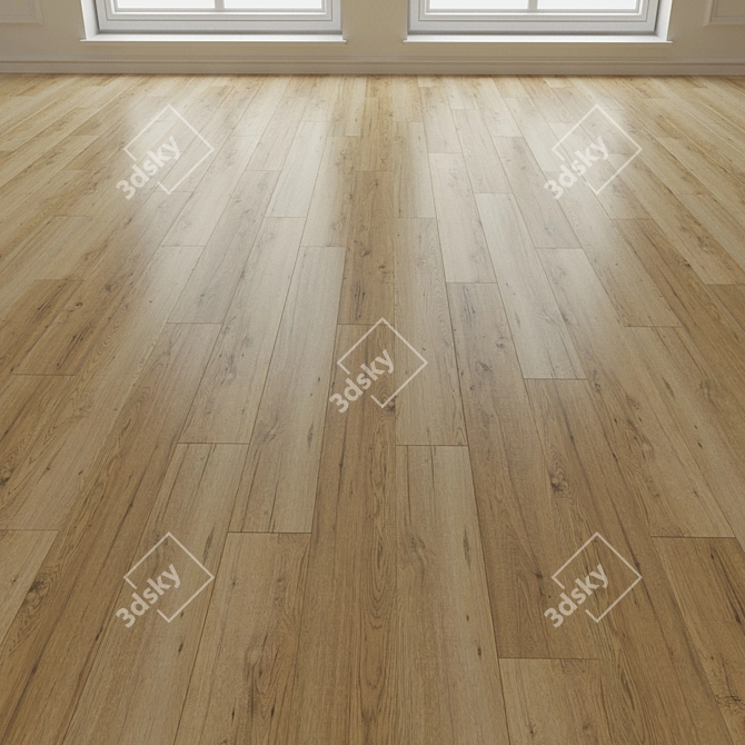 Hickory Oregon Laminate Flooring 3D model image 3