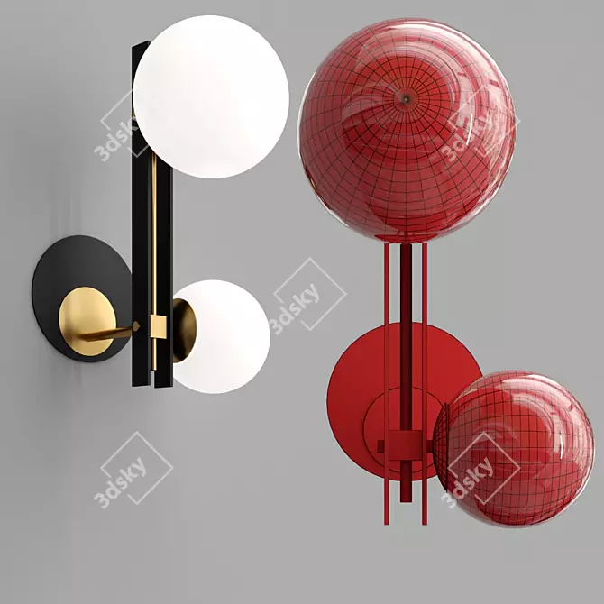 Elegant Classical BLASE Sconce 3D model image 4