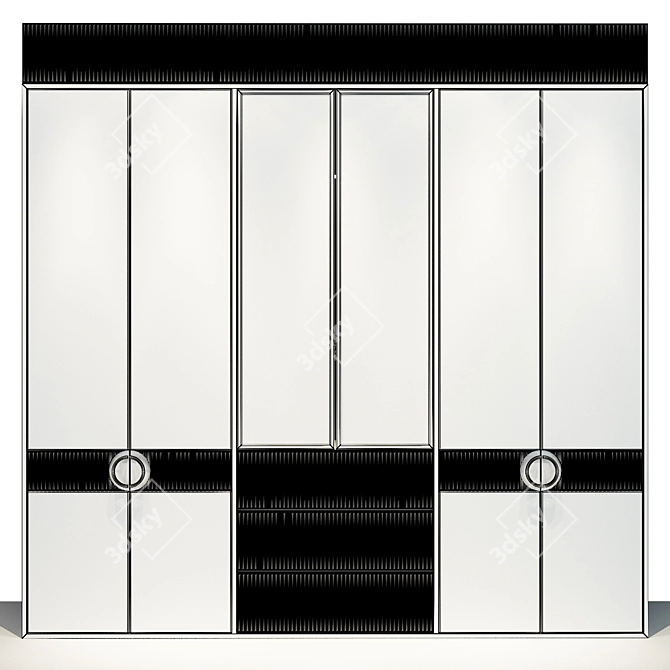 Sleek Modern Cabinet Furniture 3D model image 2