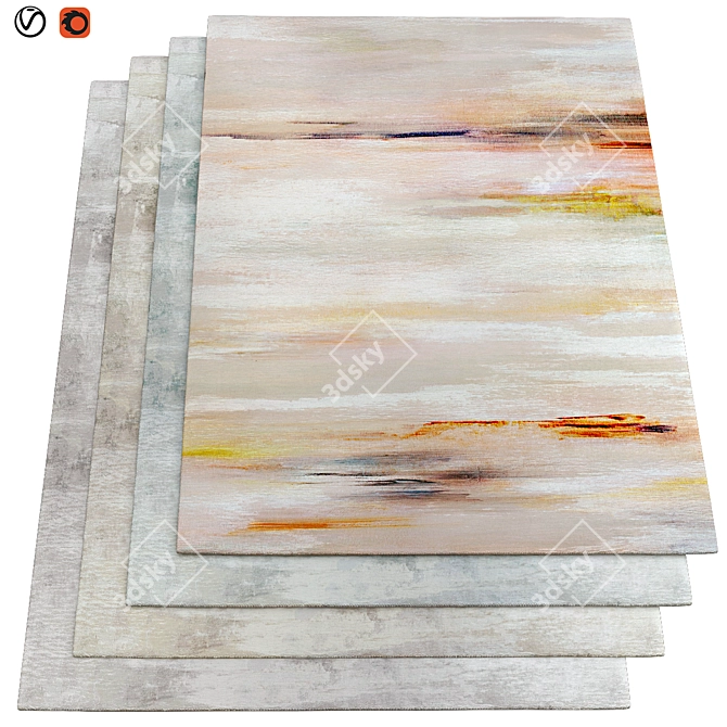 Luxury Texture Carpets 3D model image 1