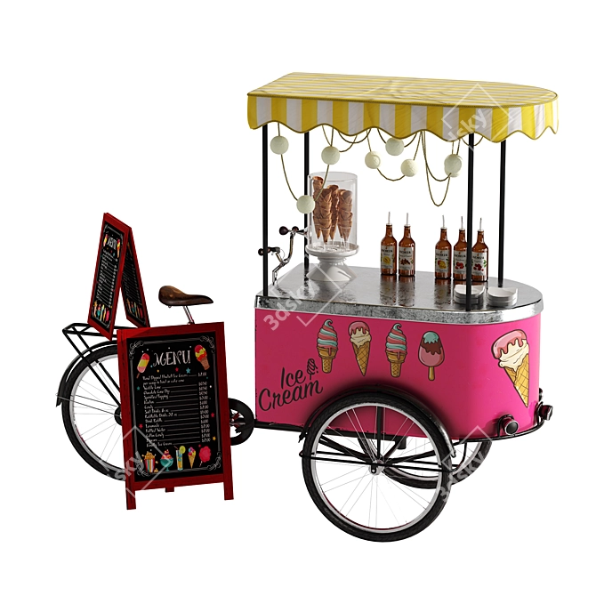 Frozen Joy Ice Cream Bike 2 3D model image 3