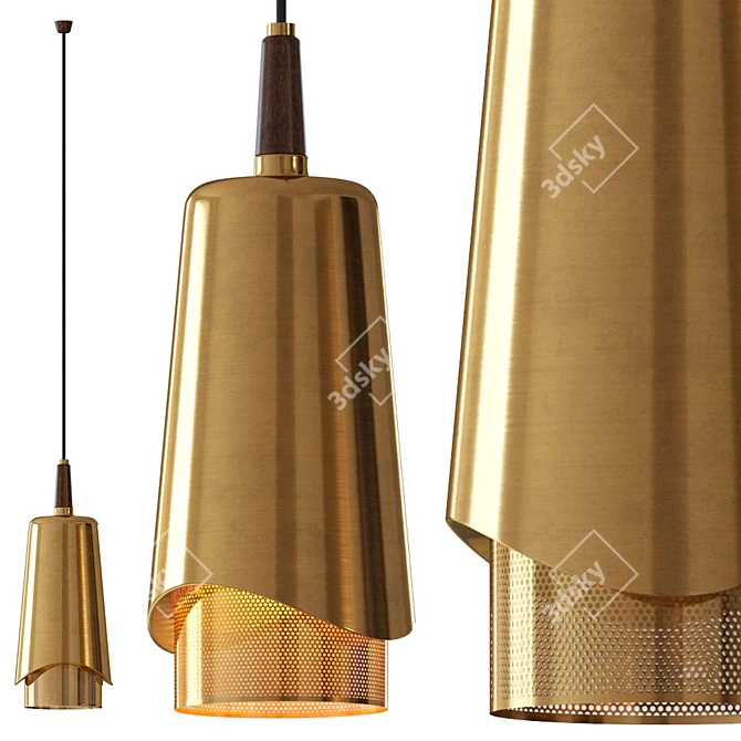 Sleek Umanoff Pendant Light 3D model image 1