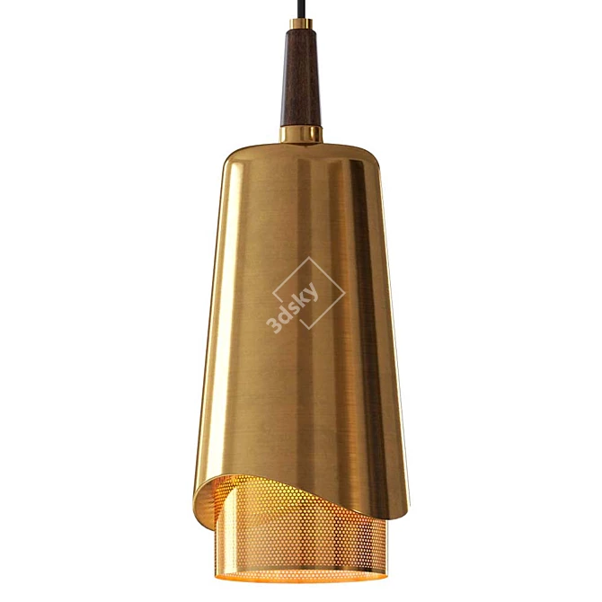 Sleek Umanoff Pendant Light 3D model image 16