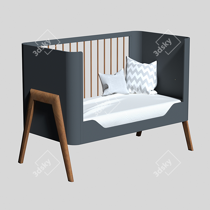 Troll Torsten Cot: Stylish Baby Bed 3D model image 1