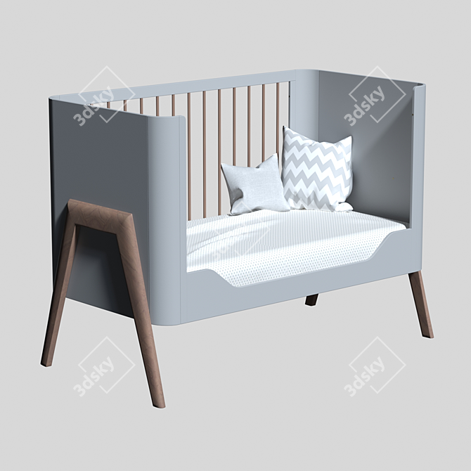 Troll Torsten Cot: Stylish Baby Bed 3D model image 2