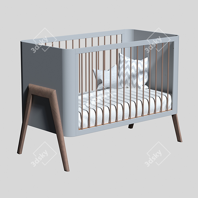 Troll Torsten Cot: Stylish Baby Bed 3D model image 3