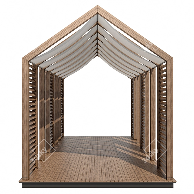 Versatile Pergola Design Package 3D model image 4