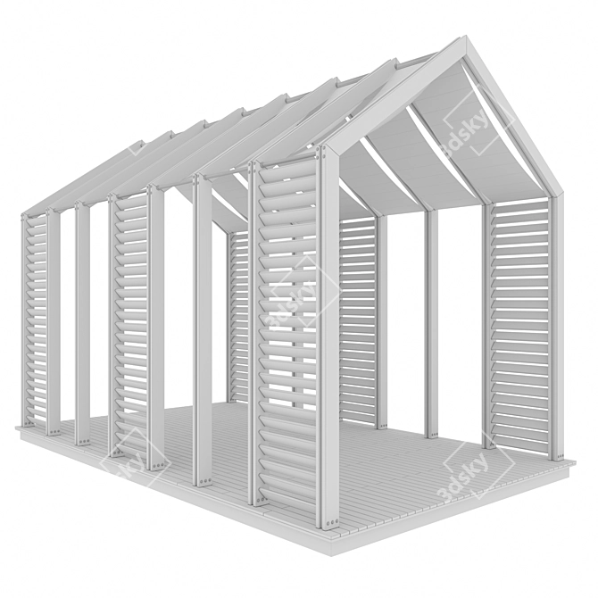 Versatile Pergola Design Package 3D model image 5