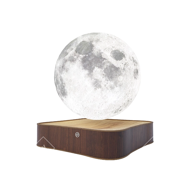  Lunar Glow: Authentic Moon Lamp 3D model image 5