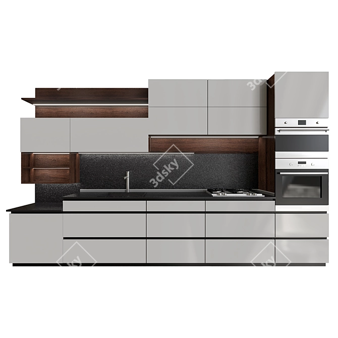 2015 Kitchen: Modern, Versatile, High-Quality 3D model image 1