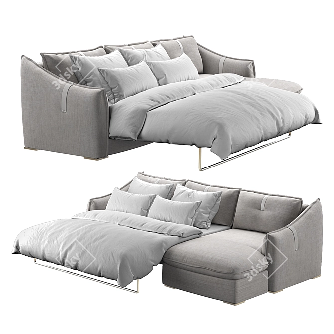 Sleek Sorento Sofa Set 3D model image 6