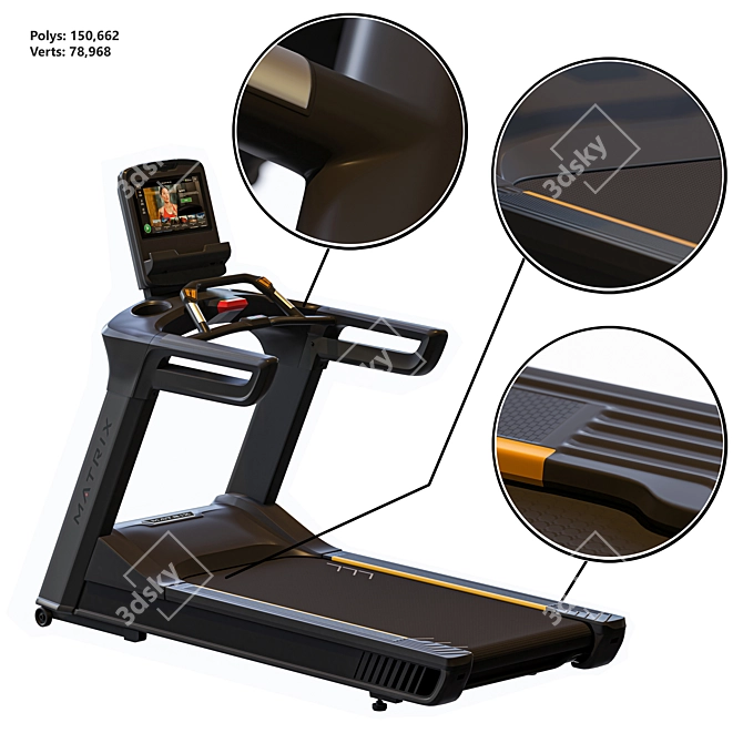 Ultimate Performance Matrix Gym 3D model image 4