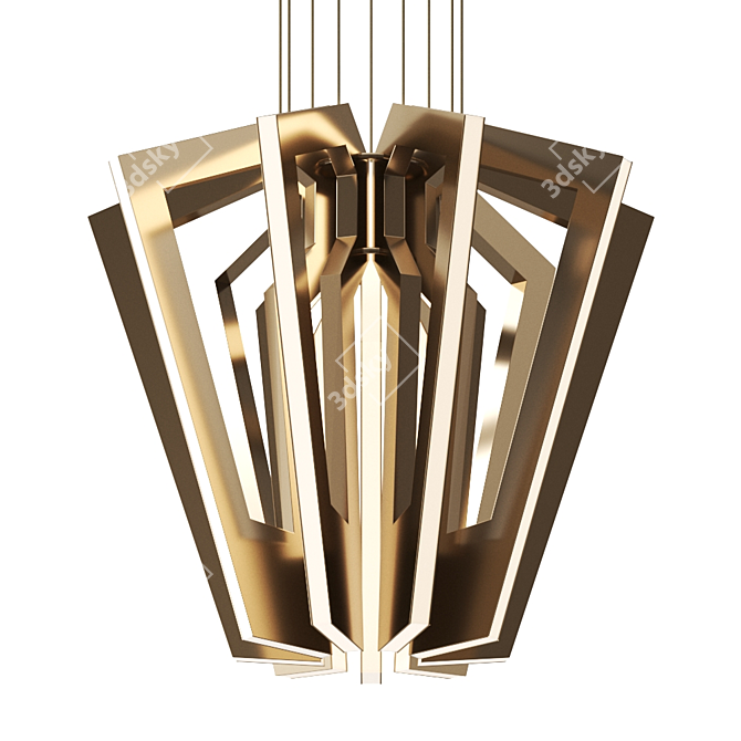 Title: Elegant Salla Pendant Lamp 3D model image 1