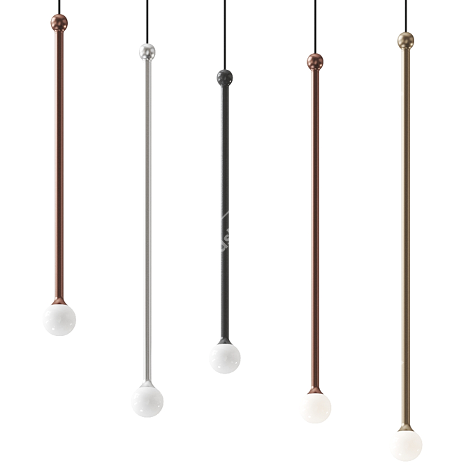STORM Pendant Lamp: Contemporary Elegance by Penta 3D model image 2