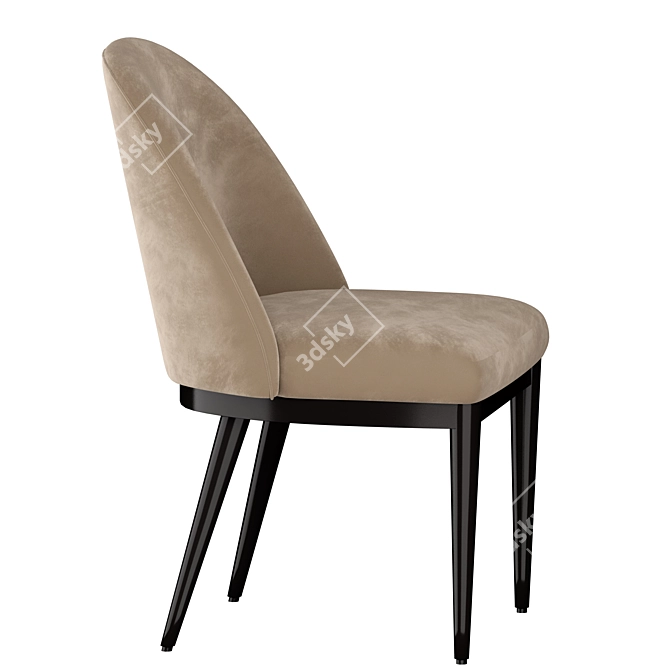 Navy Ana Dining Chair 3D model image 3