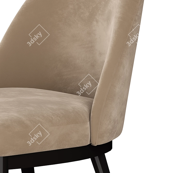 Navy Ana Dining Chair 3D model image 4