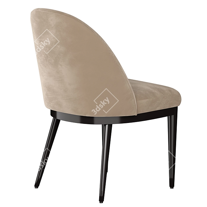 Navy Ana Dining Chair 3D model image 6