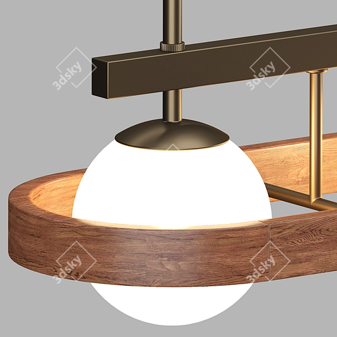 Soho Home Aubrey Chandelier: Elegant Illumination for Modern Spaces 3D model image 4