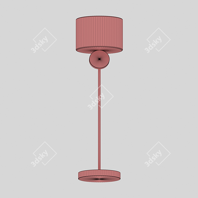 Elegant Etruscan Alabaster Table Lamp 3D model image 3