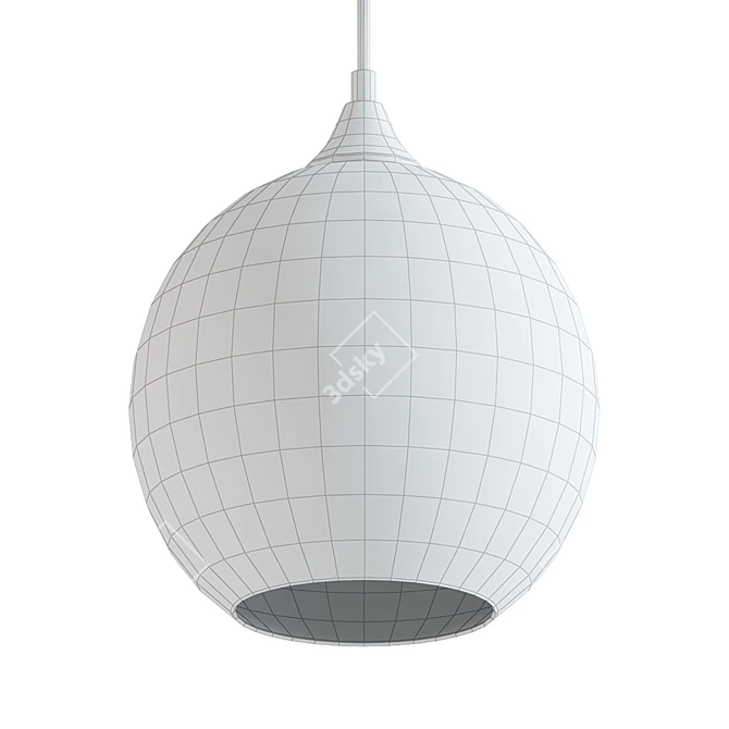 Elegant Replica Solitaire Pendant Lamp 3D model image 2