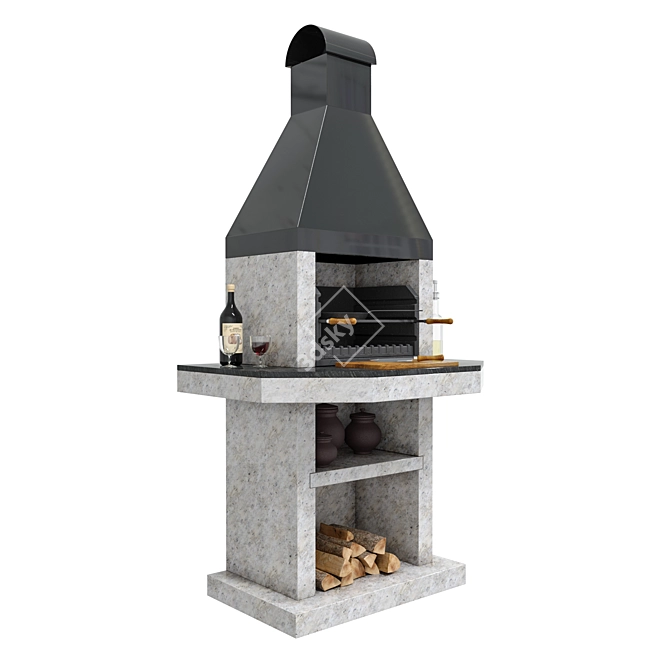 Stimlex Crasia BLF BBQ: Premium Quality, Stylish Design 3D model image 3