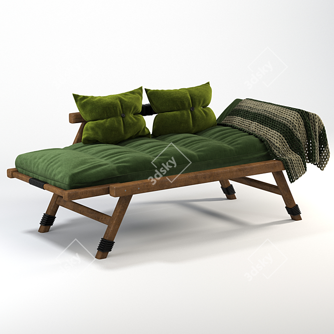 Elegant Allegro Sofa: Stylish & Comfortable 3D model image 2