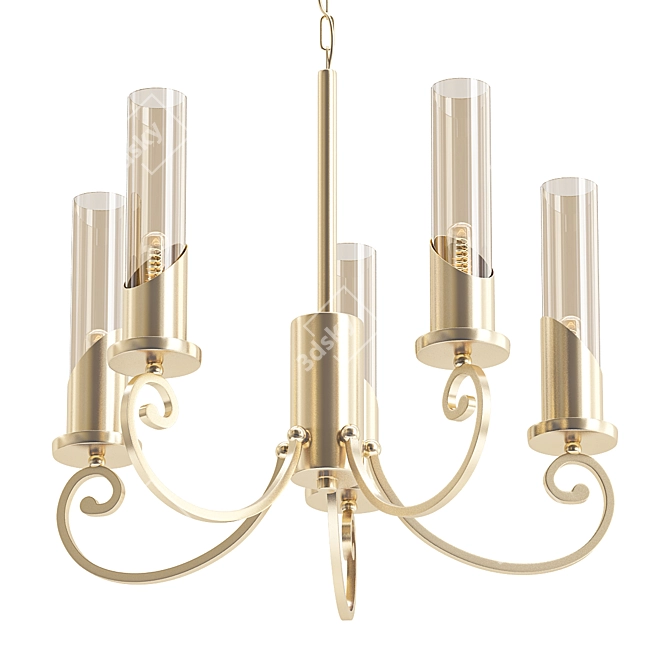 Elegant Banci Pendant Chandelier 3D model image 1