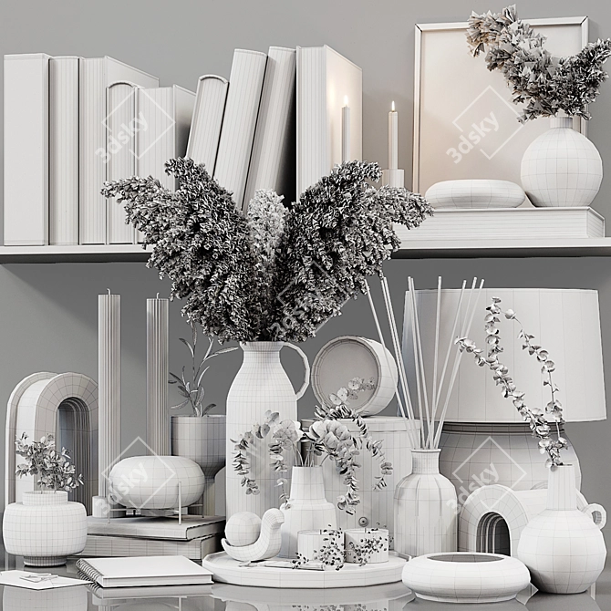 Elegant Decor Set: Detailed, High Quality 3D model image 7