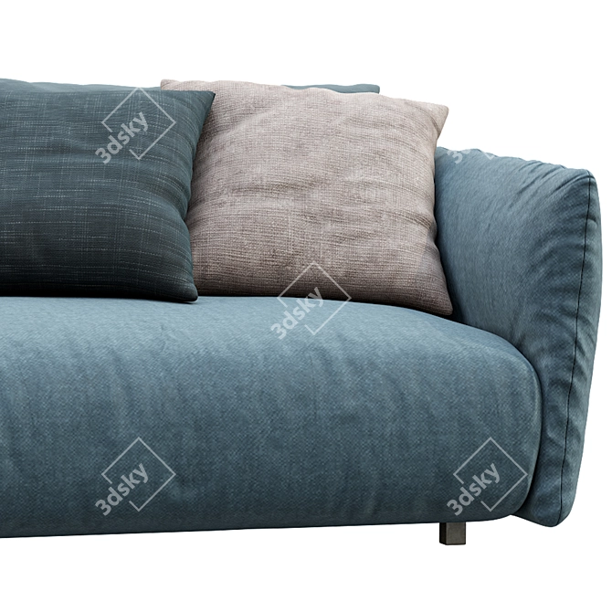 Contemporary Meridiani Scott Sofa 3D model image 7