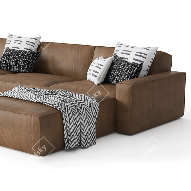 RH COMO MODULAR - Stylish and Versatile Seating 3D model image 2