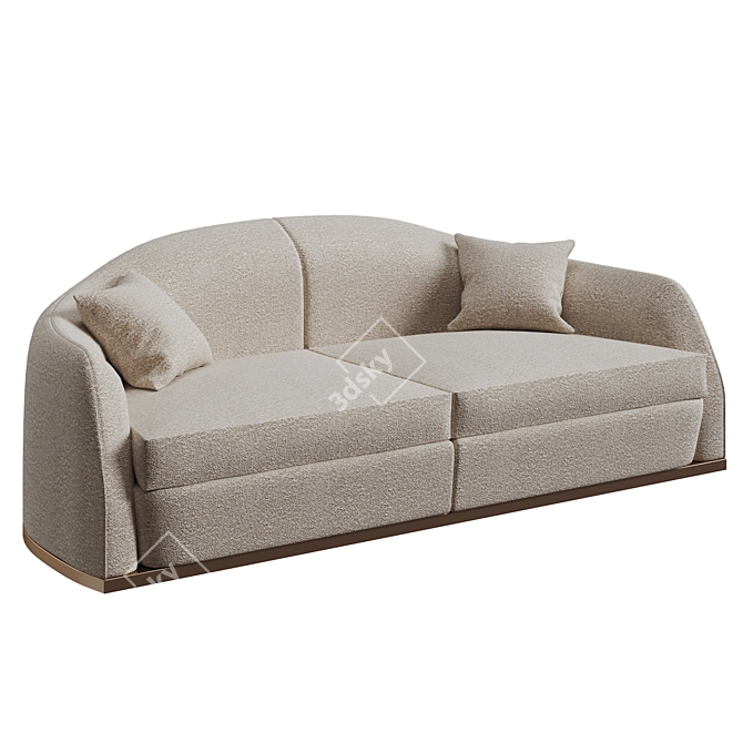 Lazio Modular Sofa by Nextform 3D model image 1