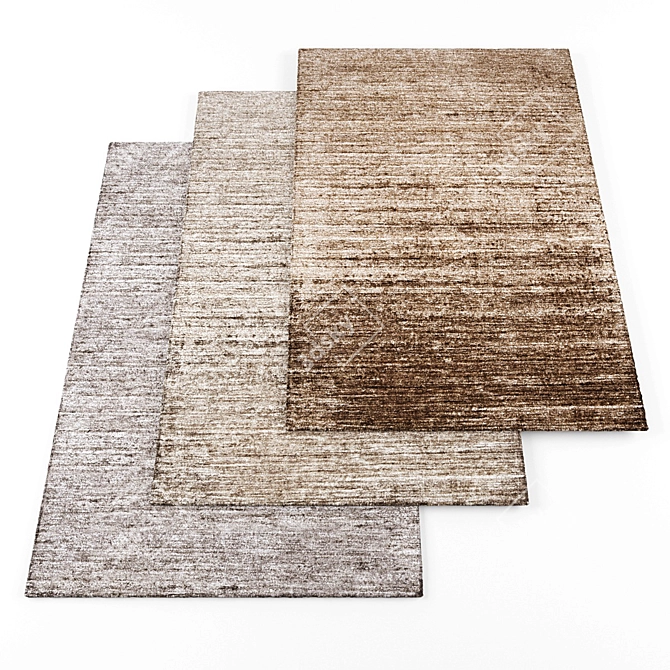 High-Res Modern Rugs Set 3D model image 1