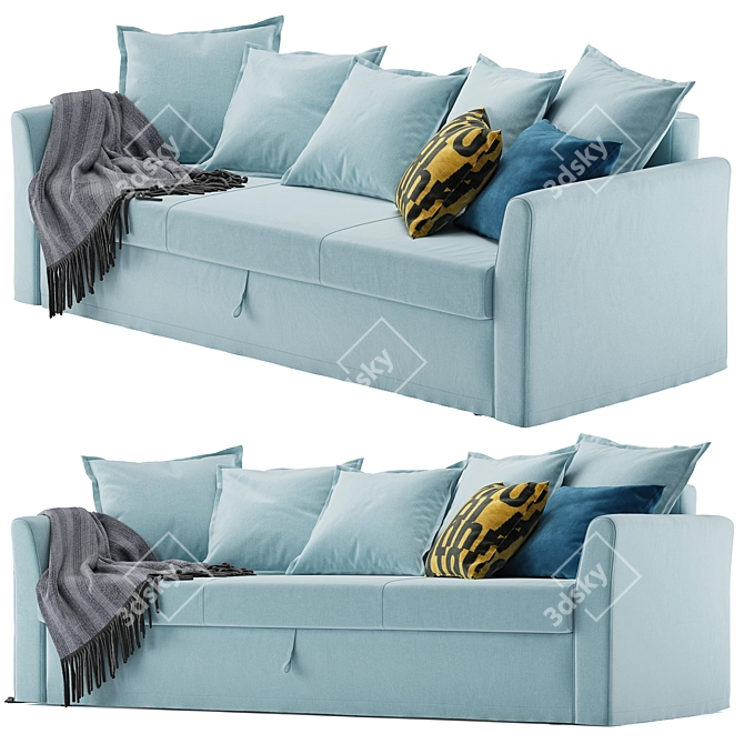 Holmsund 3-Seater Sleeper Sofa 3D model image 2