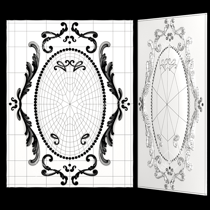 Title: 3D Panel Designs for CNC Cutting 3D model image 2