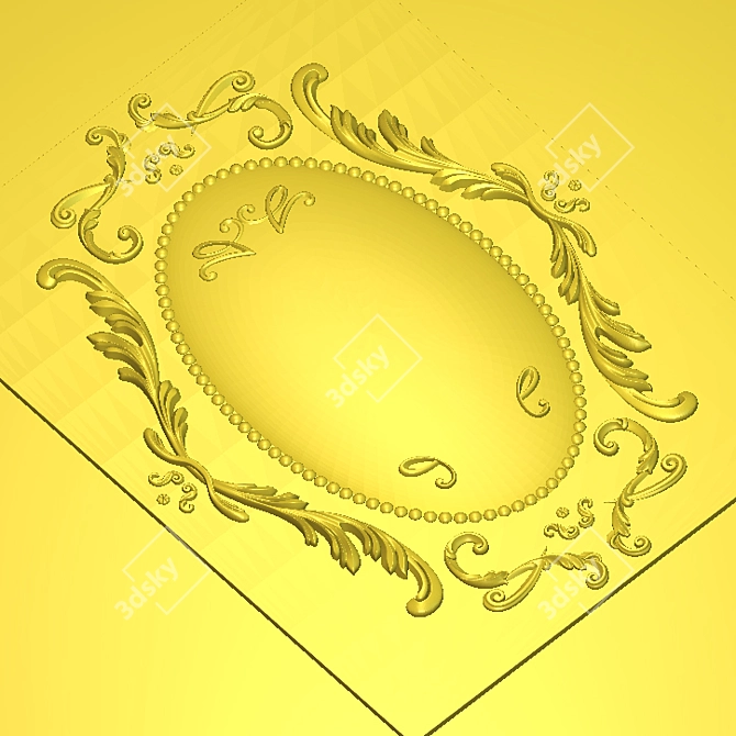 Title: 3D Panel Designs for CNC Cutting 3D model image 3