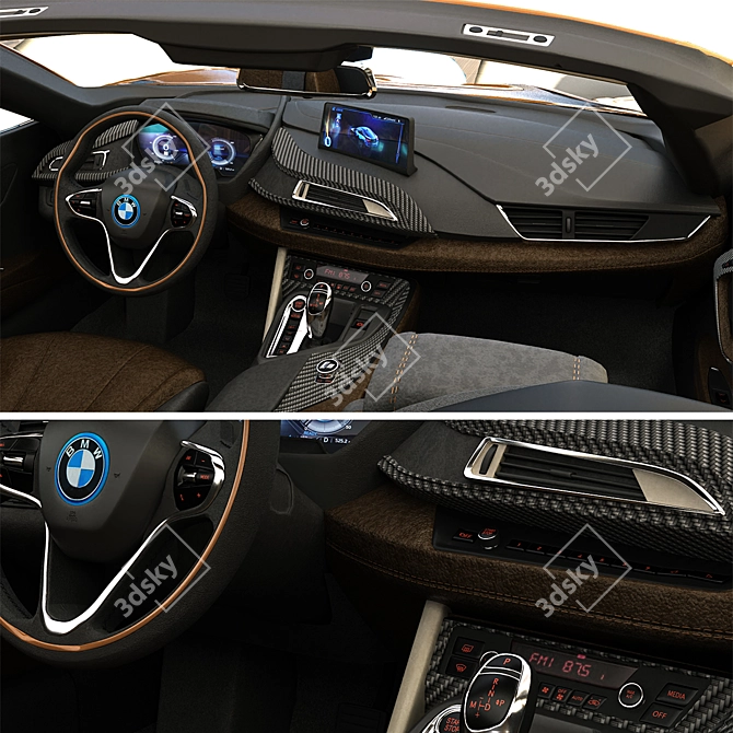 Luxury Speed: BMW i8 Roadster 3D model image 3