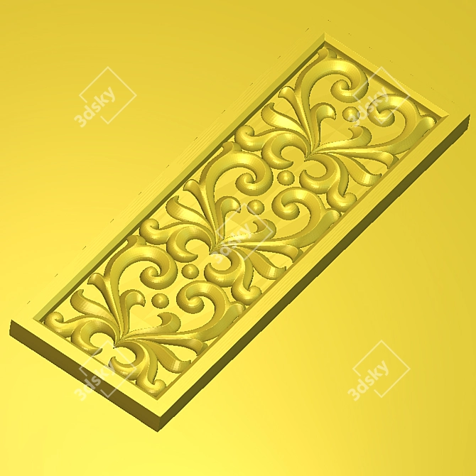 Versatile CNC-Cut Decor Panel 3D model image 3