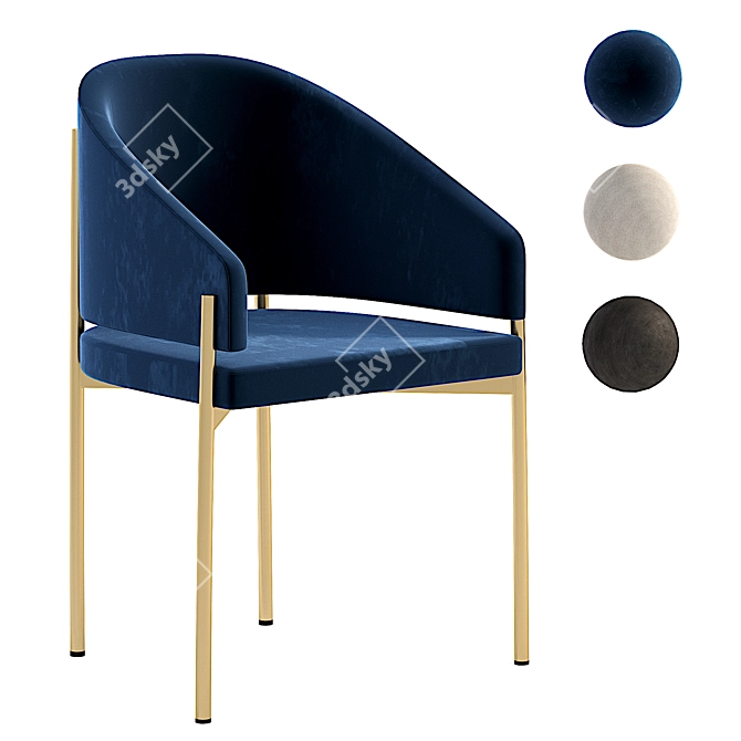 Modern IRVING Chair: Stylish and Comfortable 3D model image 1