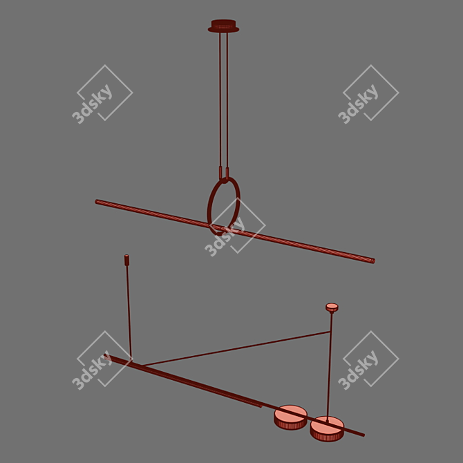 Illuminare LED Chandelier 3D model image 2