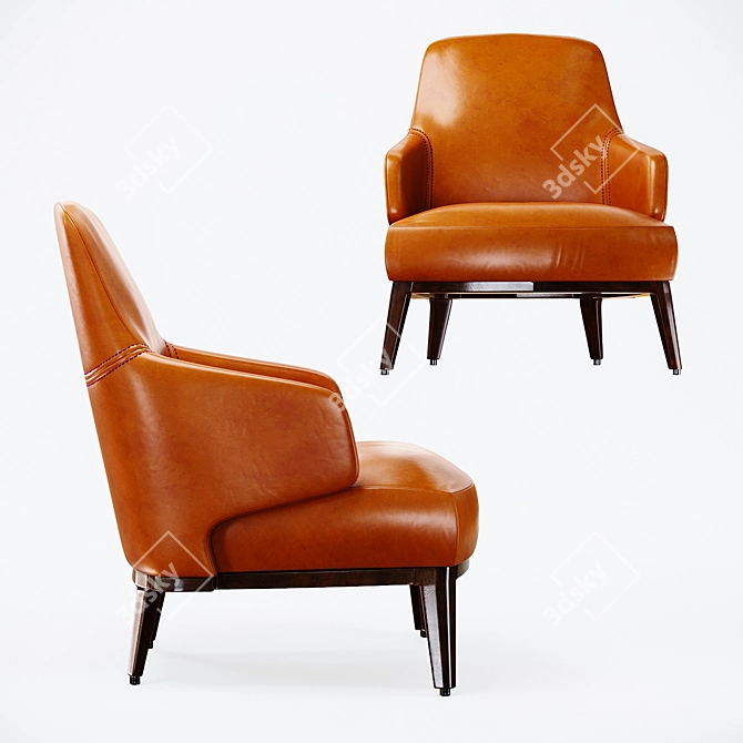 Modern Frigerio Salotti Amanda Armchair 3D model image 2