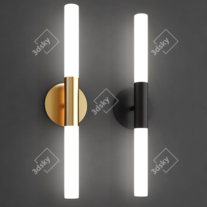 Elegant WINFRED Wall Sconce 3D model image 3