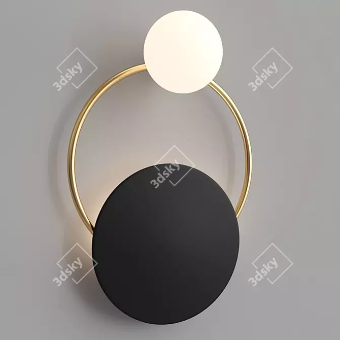 Elegant EDWIN Sconce: Illuminate Your Space 3D model image 1