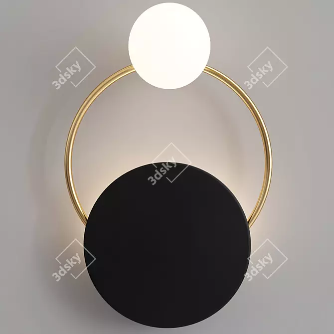 Elegant EDWIN Sconce: Illuminate Your Space 3D model image 2