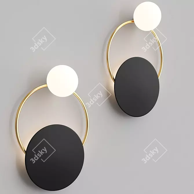 Elegant EDWIN Sconce: Illuminate Your Space 3D model image 3