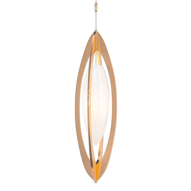 Elegant Allegretto Round Pendant 3D model image 1