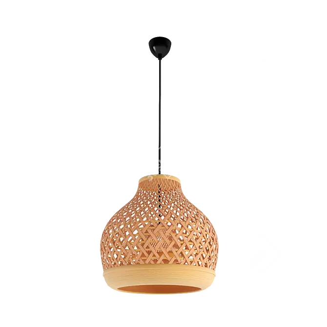 Misterhult Bamboo Pendant Lamp 3D model image 5