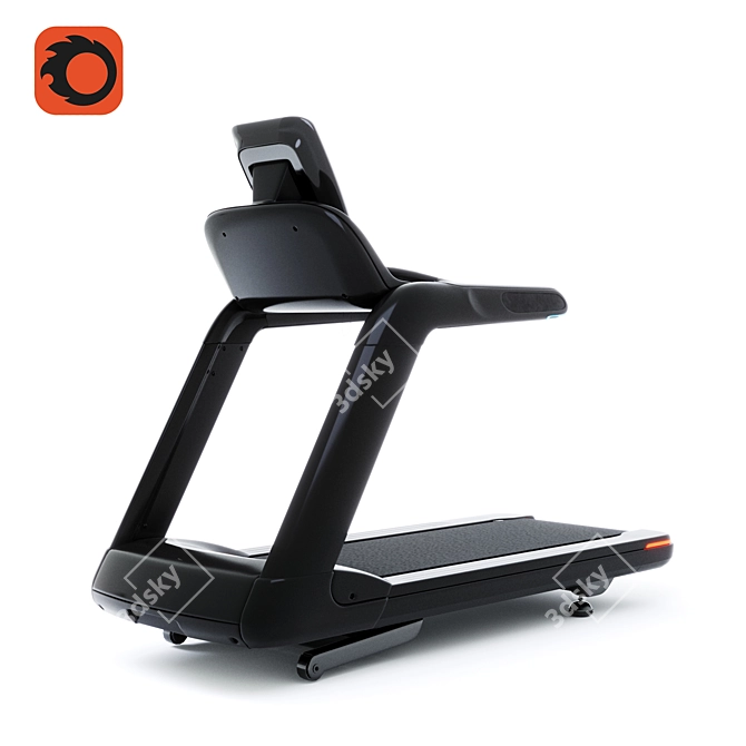 FitPro Treadmill 3D model image 3